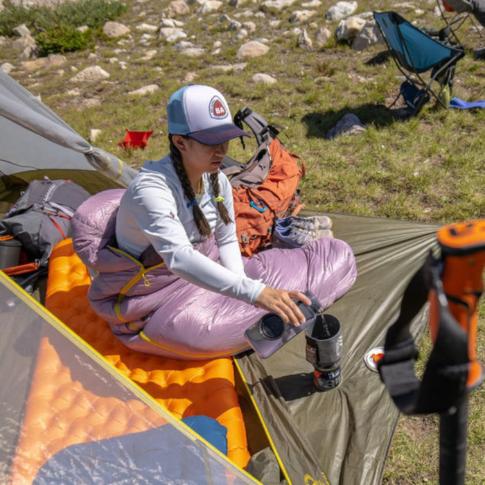 Спальник Big Agnes Ws Greystone 20 (600 DownTek) Ws Long, elderberry, правий