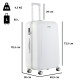 Валіза CarryOn Skyhopper (L) White (502424)