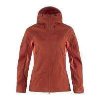 Куртка FJALLRAVEN Abisko Lite Trekking Jacket W, Cabin Red/Rowan Red, XS