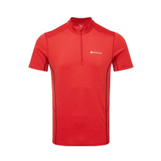 Футболка MONTANE Dart Zip T-Shirt, Alpine Red, XXL