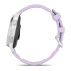 Смарт-годинник Garmin Lily 2 Active сріблястий із силіконовим ремінцем кольору фіолетовий жасмин