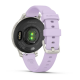 Смарт-годинник Garmin Lily 2 Active сріблястий із силіконовим ремінцем кольору фіолетовий жасмин