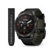 Смарт-годинник Garmin Epix Pro (Gen 2) - Sapphire Edition 47 mm - темно-сірий титан DLC Carbon зі шкіряним ремінцем