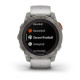 Смарт-годинник Garmin Fenix 7 Pro - Sapphire Solar Edition - титановий корпус з димчасто-сірим/помаранчевим ремінцем