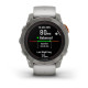 Смарт-годинник Garmin Fenix 7 Pro - Sapphire Solar Edition - титановий корпус з димчасто-сірим/помаранчевим ремінцем