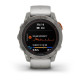 Смарт-годинник Garmin Fenix 7 Pro - Sapphire Solar Edition - титановий корпус з димчасто-сірим/помаранчевим ремінцем