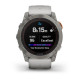 Смарт-годинник Garmin Fenix 7X Pro - Sapphire Solar Edition - титановий корпус з димчасто-сірим/помаранчевим ремінцем