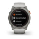 Смарт-годинник Garmin Fenix 7X Pro - Sapphire Solar Edition - титановий корпус з димчасто-сірим/помаранчевим ремінцем