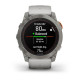 Смарт-годинник Garmin Fenix 7X Pro - Sapphire Solar Edition - титановий корпус з димчасто-сірим/помаранчевим ремінцем