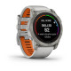 Смарт-годинник Garmin Fenix 7X Pro - Sapphire Solar Edition - титановий корпус з димчасто-сірим/помаранчевим ремінцем