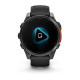 Смарт-годинник Garmin Fenix 8 – 47 мм, AMOLED, сланцево-сірий з чорним силіконовим ремінцем