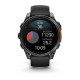 Смарт-годинник Garmin Fenix 8 – 47 мм, AMOLED, сланцево-сірий з чорним силіконовим ремінцем