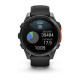 Смарт-годинник Garmin Fenix 8 – 47 мм, AMOLED, сланцево-сірий з чорним силіконовим ремінцем