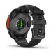 Смарт-годинник Garmin Fenix 8 – 47 мм, AMOLED, сланцево-сірий з чорним силіконовим ремінцем