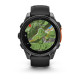 Смарт-годинник Garmin Fenix 8 – 47 мм, AMOLED, сланцево-сірий з чорним силіконовим ремінцем