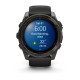 Смарт-годинник Garmin Fenix 8 – 51 мм, AMOLED Sapphire, титан з DLC-покриттям Carbon Gray і силіконовим ремінцем чорного/сірого кольору