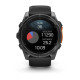 Смарт-годинник Garmin Fenix 8 – 51 мм, AMOLED, сланцево-сірий з чорним силіконовим ремінцем