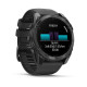 Смарт-годинник Garmin Fenix 8 – 51 мм, AMOLED, сланцево-сірий з чорним силіконовим ремінцем