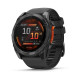 Смарт-годинник Garmin Fenix 8 – 51 мм, AMOLED, сланцево-сірий з чорним силіконовим ремінцем