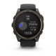 Смарт-годинник Garmin Fenix 8 – 51 мм, Solar Sapphire, титан з DLC-покриттям Carbon Gray та силіконовим ремінцем чорного/сірого кольору