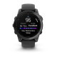 Смарт-годинник Garmin Fenix E – 47 мм, AMOLED, сланцево-сірий сталевий корпус з чорним силіконовим ремінцем