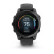 Смарт-годинник Garmin Fenix E – 47 мм, AMOLED, сланцево-сірий сталевий корпус з чорним силіконовим ремінцем
