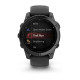 Смарт-годинник Garmin Fenix E – 47 мм, AMOLED, сланцево-сірий сталевий корпус з чорним силіконовим ремінцем