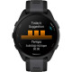 Смарт-годинник Garmin Forerunner 165, чорний/сланцево-сірий силіконовий ремінець