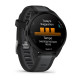 Смарт-годинник Garmin Forerunner 165 Music, чорний/сланцево-сірий силіконовий ремінець