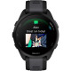 Смарт-годинник Garmin Forerunner 165 Music, чорний/сланцево-сірий силіконовий ремінець