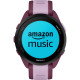 Смарт-годинник Garmin Forerunner 165 Music, силіконовий ремінець ягідно-бузковий