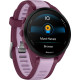 Смарт-годинник Garmin Forerunner 165 Music, силіконовий ремінець ягідно-бузковий