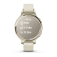 Смарт-годинник Garmin Lily 2 Active у кольорі місячне золото із силіконовим ремінцем кольору слонової кістки