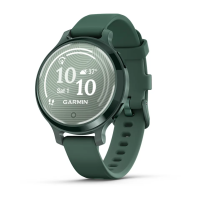 Смарт-годинник Garmin Lily 2 Active яшмово-зелений із зеленим силіконовим ремінцем