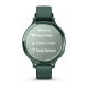 Смарт-годинник Garmin Lily 2 Active яшмово-зелений із зеленим силіконовим ремінцем