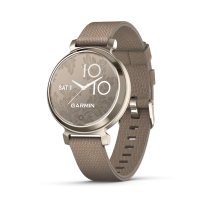 Смарт-годинник Garmin Lily 2 Classic кремово-золотистий, ремінець з нейлону кавового кольору