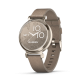 Смарт-годинник Garmin Lily 2 Classic кремово-золотистий, ремінець з нейлону кавового кольору