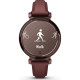 Смарт-годинник Garmin Lily 2 Classic, темна бронза, шкіряний ремінець кольору шовковиці
