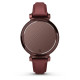 Смарт-годинник Garmin Lily 2 Classic, темна бронза, шкіряний ремінець кольору шовковиці