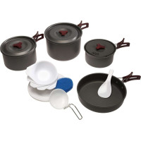 Набір посуду TRAMP з анодованого алюмінію на 4-5 персон 1,0/1,8/2,8л