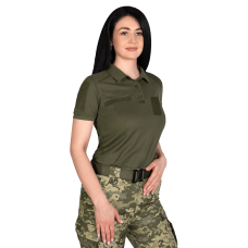 Жіноче поло Pani Army ID LT Олива  (8080), XL