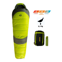 Спальний мішок Tramp Rover Compact кокон olive/grey 185/80-55 лівий