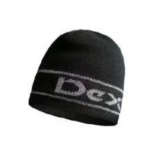 Шапка водонепроникна Dexshell Beanie Reflective Logo чорна з лого L/XL 58-60 см