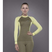 Футболка жіноча Tramp Outdoor Tracking Lady зелений/жовтий, Зелений XS