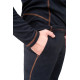 Термобілизна чоловіча Tramp Microfleece комплект (футболка+штани) black L