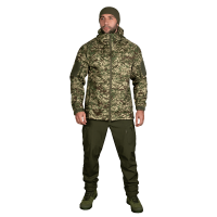 Куртка Stalker SoftShell Хижак піксель (7495), L