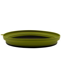 Тарілка TRAMP силіконова з пластиковим дном 1070 мл, Зелений
