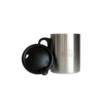 Термокружка з поїлкою та защібкою TRAMP 350 мл сіра