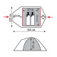 Намет Tramp Mountain 2 (V2) сірий/червоний