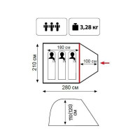 Намет Tramp Lite Fly 3 одношаровий olive